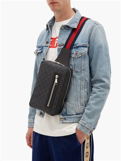 gucci men cross body bag.